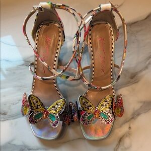 Betsey Johnson Colorful Butterfly Sandals